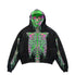 Smoking Skull Graphic Hoodie