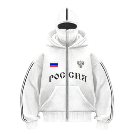 Double-Hood Letter Hoodie