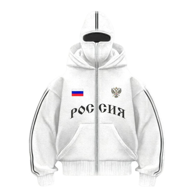 Double-Hood Letter Hoodie