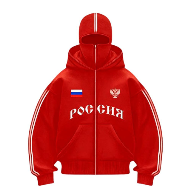 Double-Hood Alphabet Hoodie