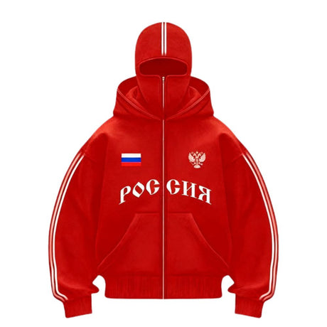 Double-Hood Letter Hoodie