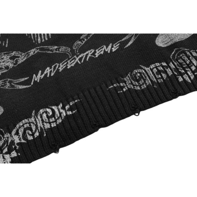 Dark Gothic Graphic Sweater