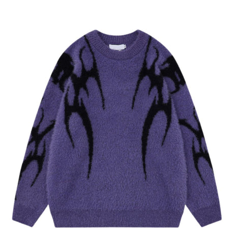 Crewneck Mohair Knit Sweater