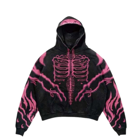 Smoking Skull Graphic Hoodie