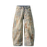 Retro Tie-Dye Baggy Denim Trousers