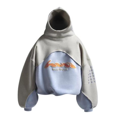 Patchwork Foam Print Hoodie