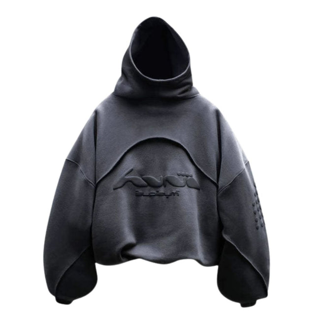 Hoodie mit Patchwork-Schaumstoffdruck