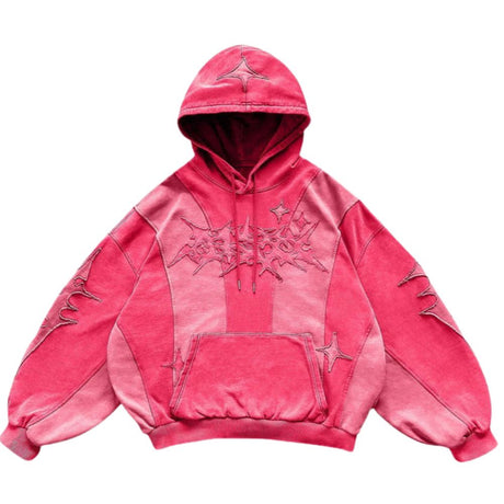 Streetwear Y2K Patchwork Hoodie