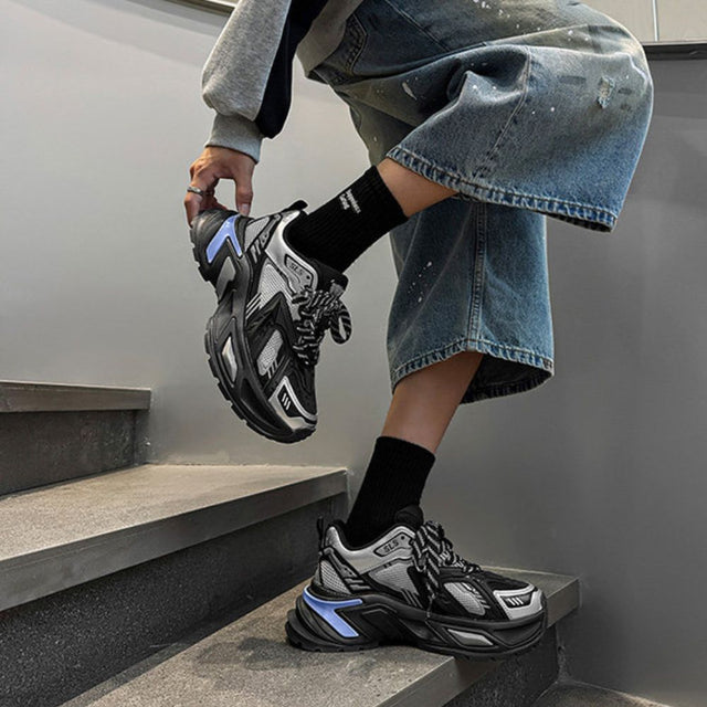 HYBRID TECH CHUNKY SNEAKER GRY