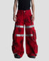 100% COTTON CARGO PANT BLK/RED
