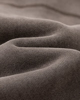 DISTRESSED FLEECE ZIP-HOODIE CHARCOAL