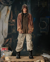 TRIPLE-PANEL DECONSTRUCTED CHECK SHIRT