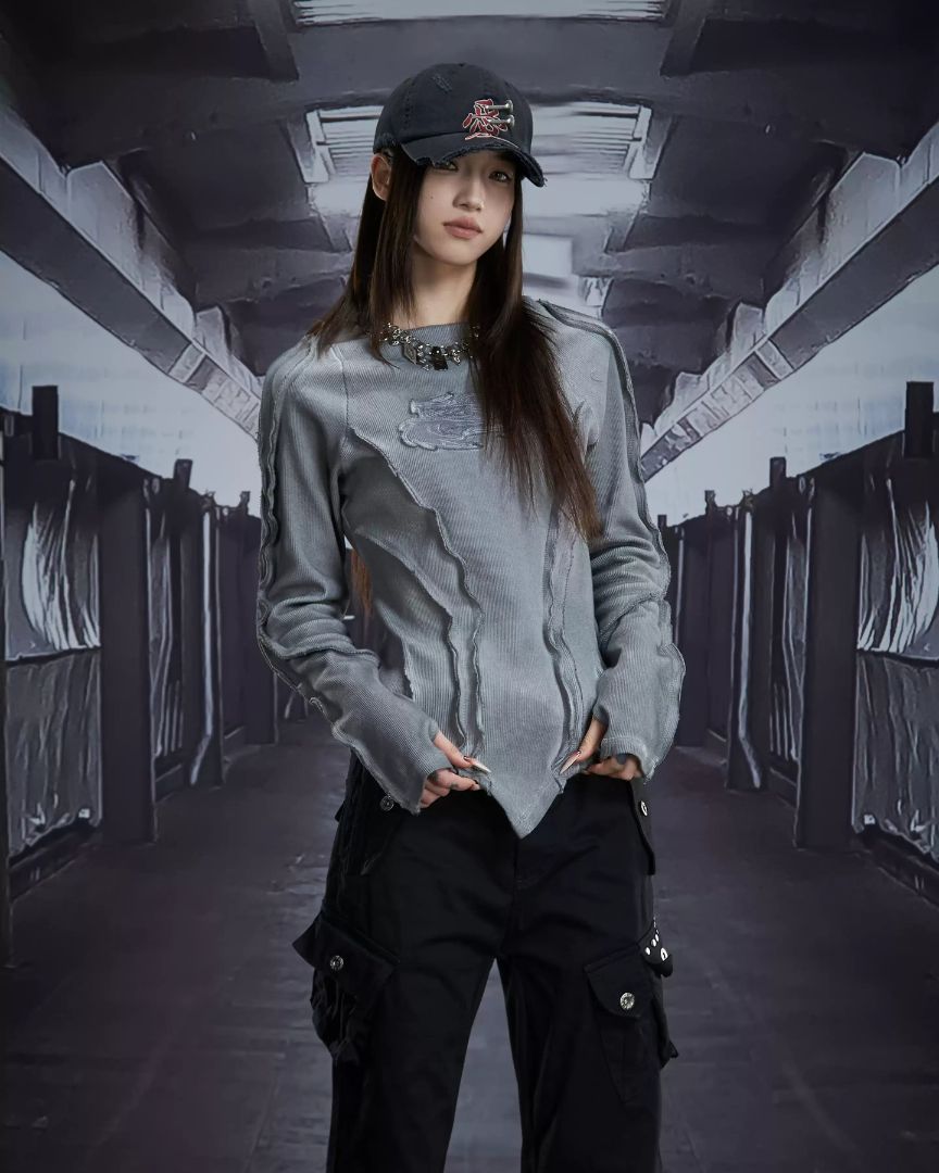 DISTRESSED MUD WASH DENIM EARTH