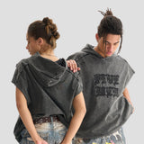 BOXY HOODED TEE VEST