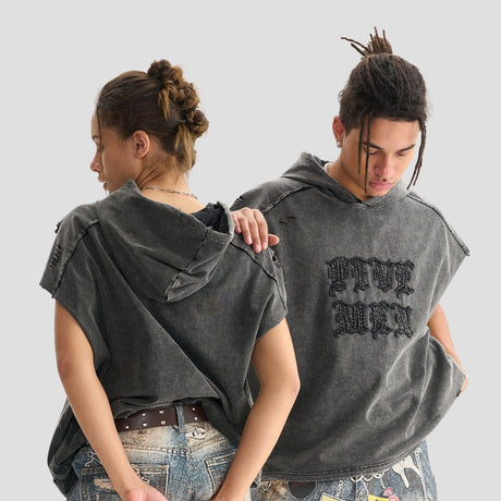 BOXY HOODED TEE VEST