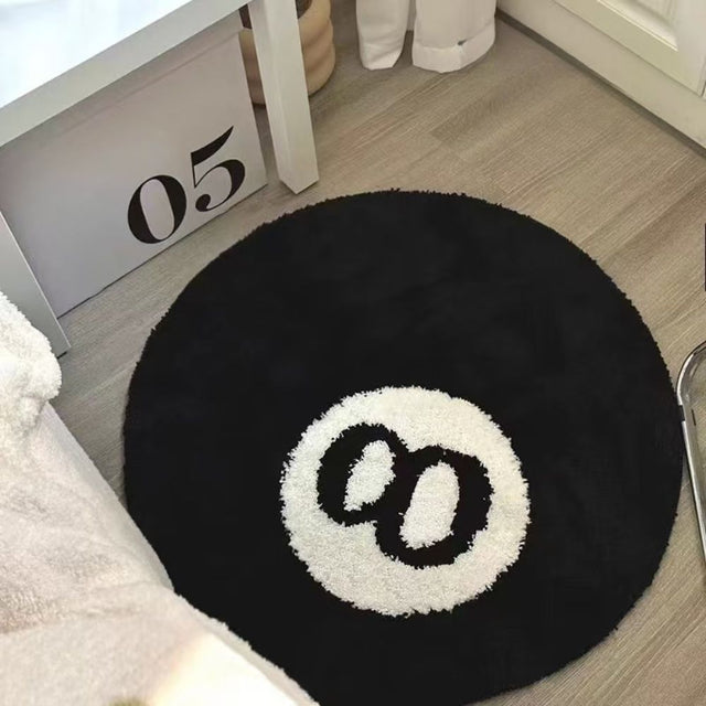“8Ball” Round Rug
