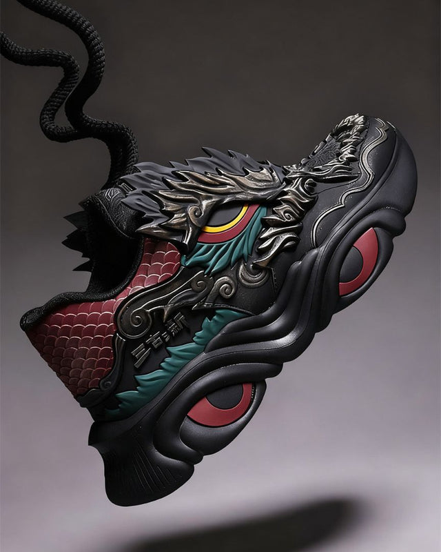 Dragon-Inspired Chunky Sneakers