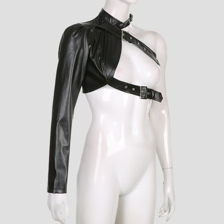 HARDWARE LEATHER ARM-HARNESS BLK