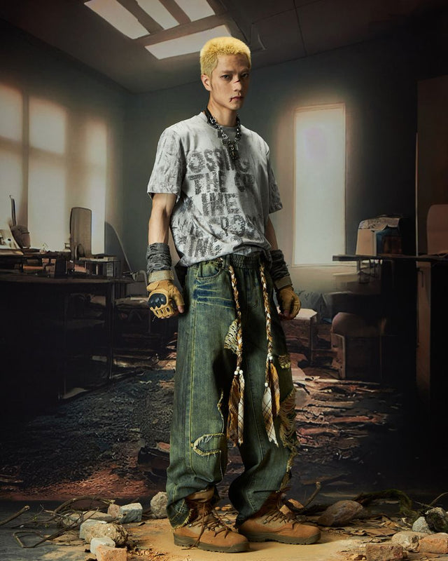 PATCHWORK WASTELAND DENIM OLV