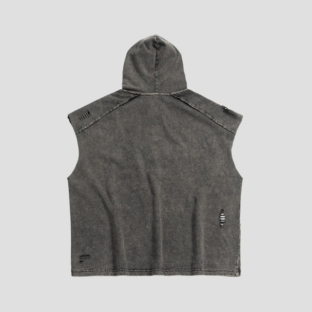 BOXY HOODED TEE VEST