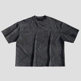CRACKLE TEXTURE OVERSIZED TEE