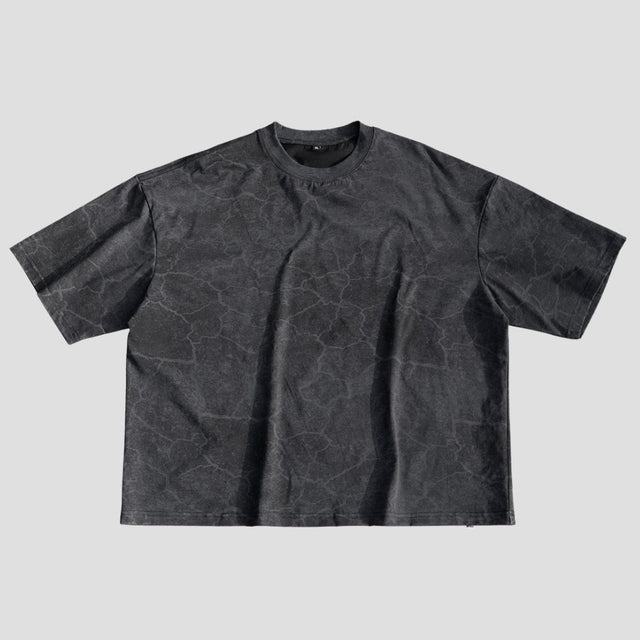 CRACKLE TEXTURE OVERSIZED TEE