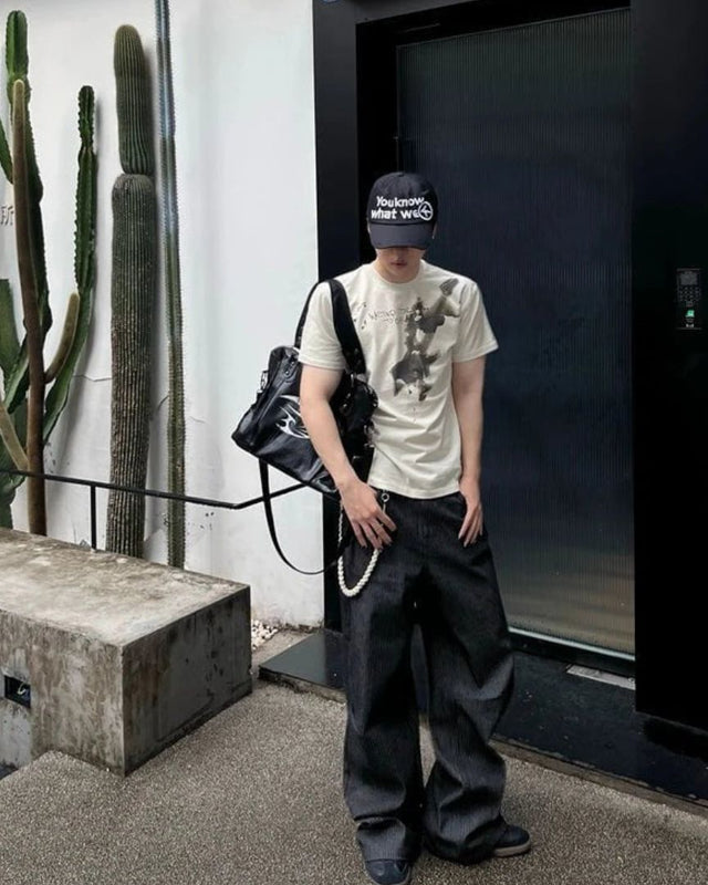 Hand-Studded Multi-Way Shoulder Bag