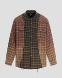 TRIPLE-PANEL DECONSTRUCTED CHECK SHIRT