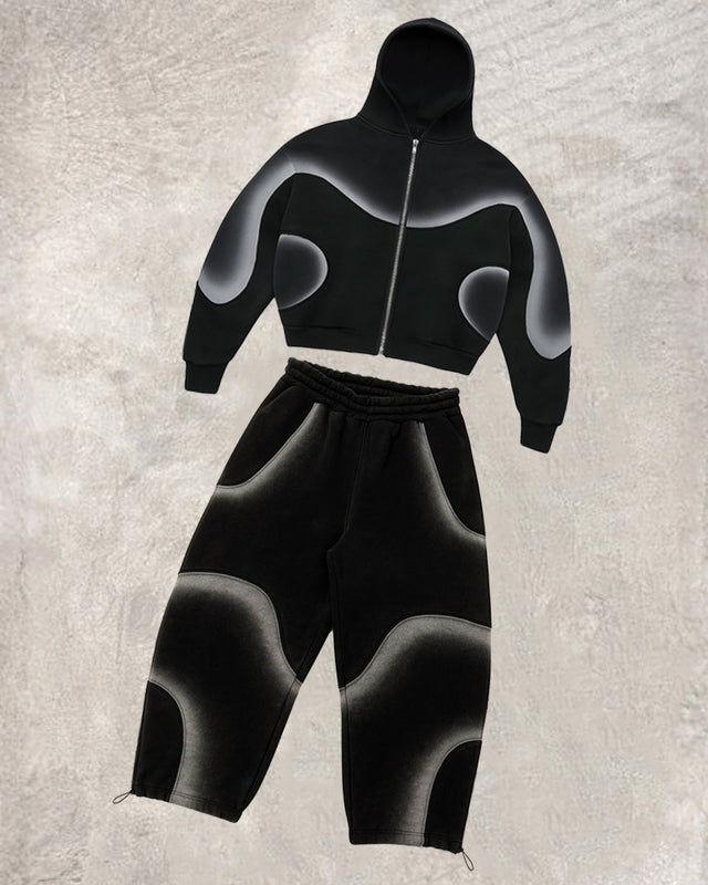 3D Techwear Hooded Set