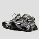 DISTRESSED PU CHUNKY SNEAKER BLK