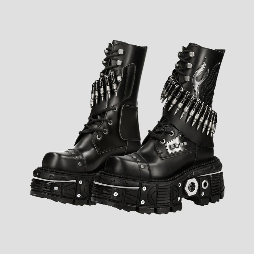 ONYX-BULLET "RENEGADE" PLATFORM BOOTS