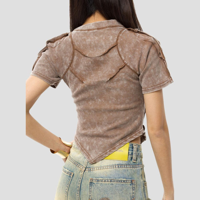 DECONSTRUCTED ARMOR MESH-WASH TEE