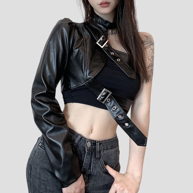 HARDWARE LEATHER ARM-HARNESS BLK