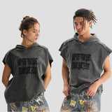 BOXY HOODED TEE VEST