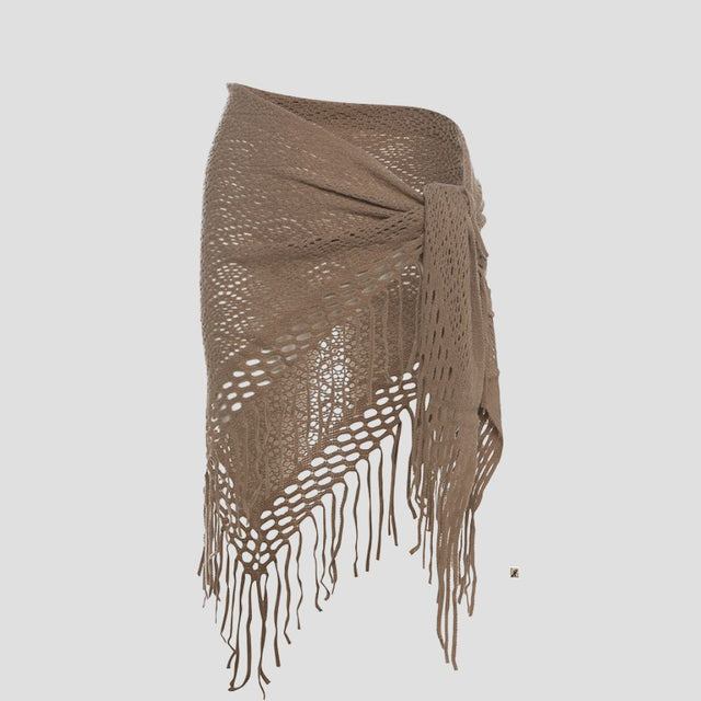 EROSION FRINGE KNIT WAIST-WRAP