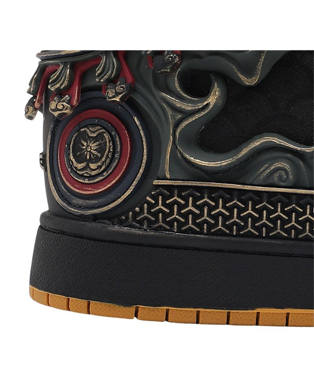 Wukong-Armor High-Top Sneakers – Black & Gold