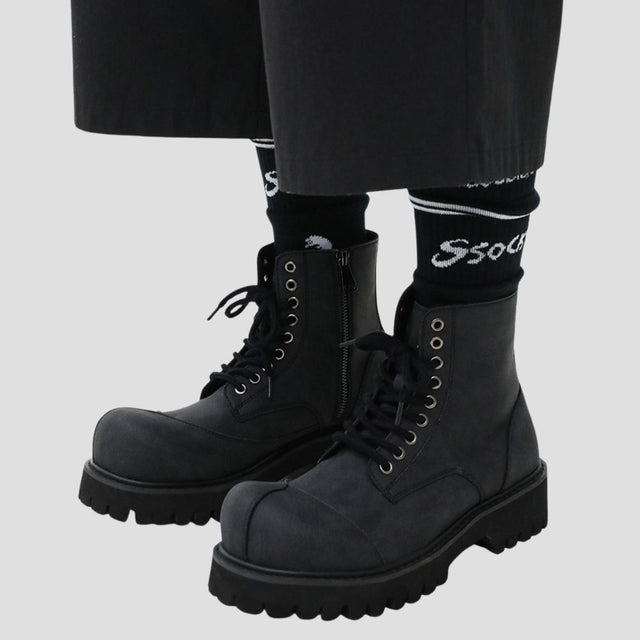 Deconstructed Thick-soled Martin Boots