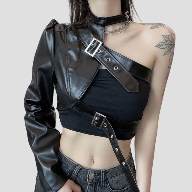 HARDWARE LEATHER ARM-HARNESS BLK