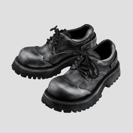 Rugged Lace-Up Casual Shoes