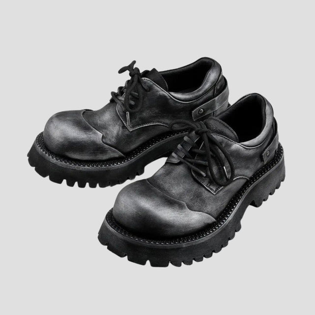 Rugged Lace-Up Casual Shoes