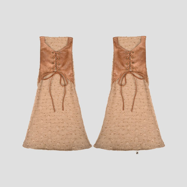 EROSION KNIT PU-HYBRID LEG-WARMERS