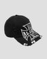 Embroidered Cross Logo Distressed Baseball Cap