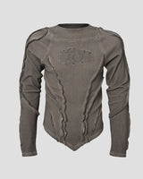 DISTRESSED MUD WASH DENIM EARTH