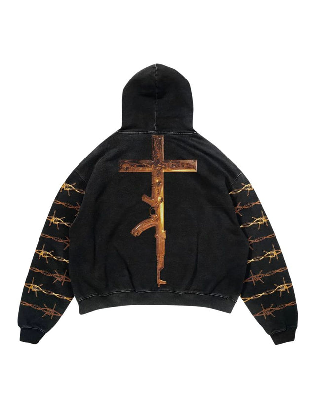 Religious Barbed Wire Hoodie