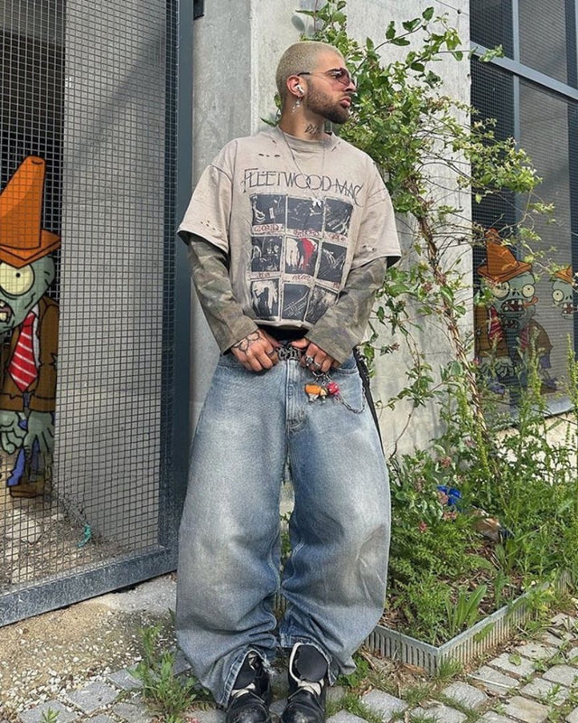 Sudadera de cuello redondo de ante