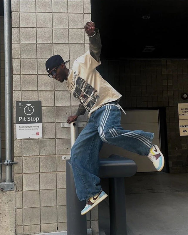 Sudadera de cuello redondo de ante