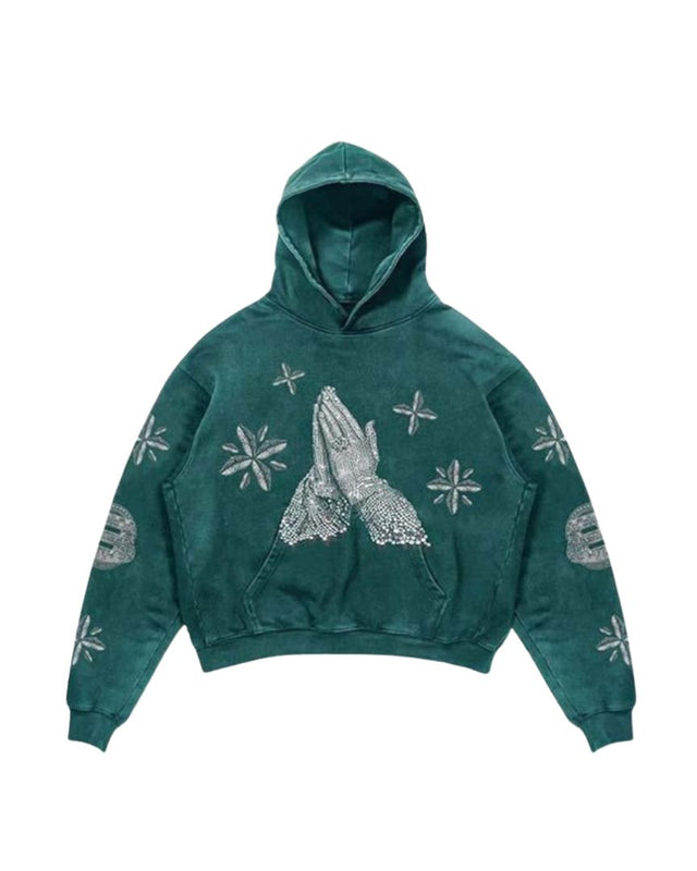 Praying Hands Graphic Hoodie