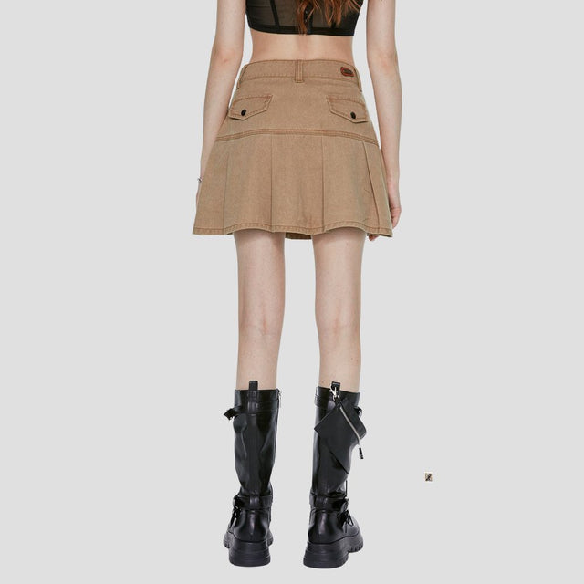 CARGO UTILITY MINI-SKIRT KHK