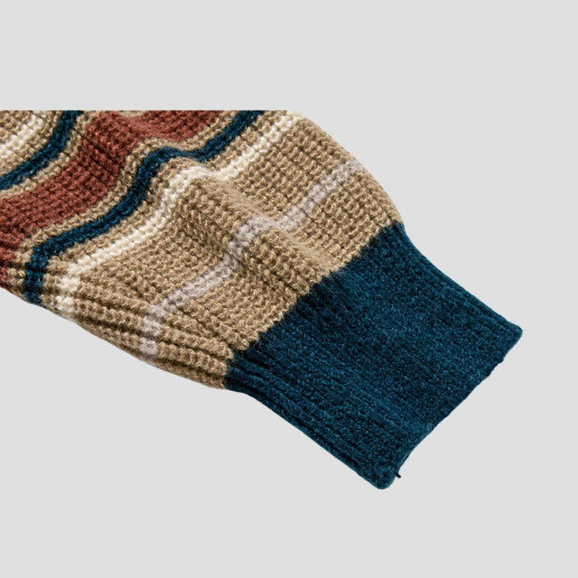 Color-Block Striped Sweater