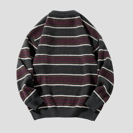 Color-Block Striped Sweater